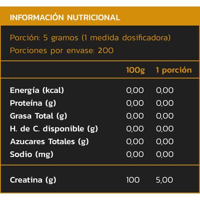 Imagen 2 del producto CREATINA MONOHIDRATADA Y MICRONIZADA SIN SABOR 1KG -