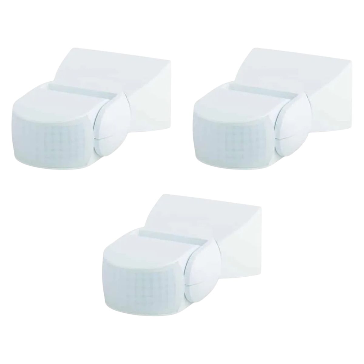 WANT - 3 Sensores de Movimiento Infrarrojo Muro IP65 220V 12m 180°
