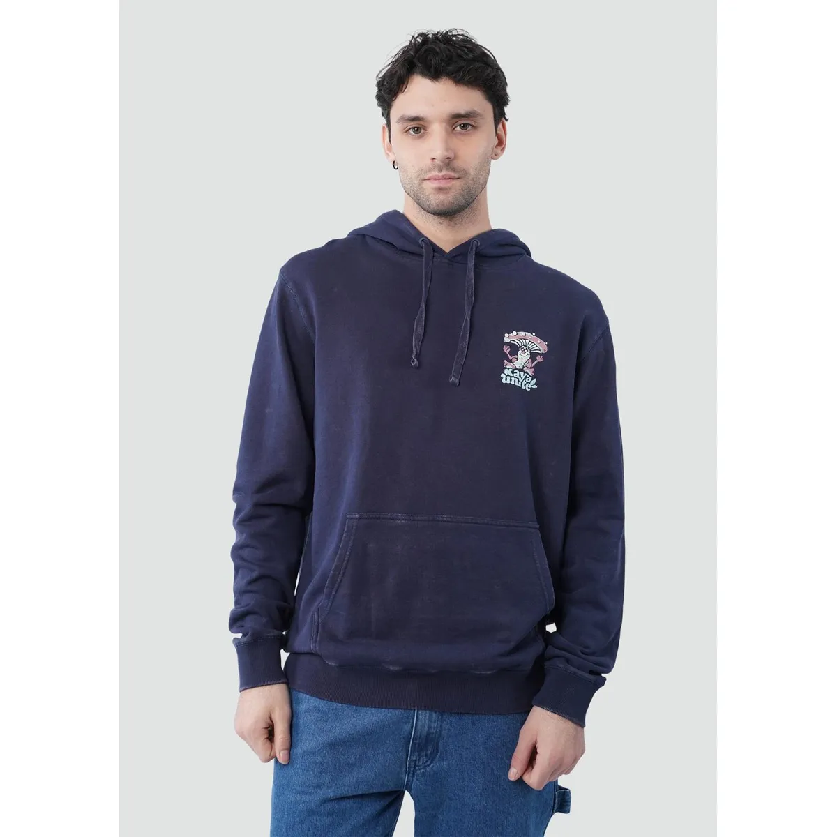 KAYA UNITE - Polerón Hoodie Hombre Relax Navy