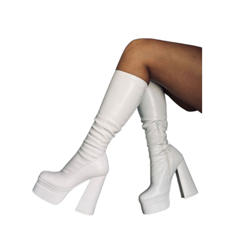 SNOOPY - Bota  Mujer Taco Alto con Plataforma M499