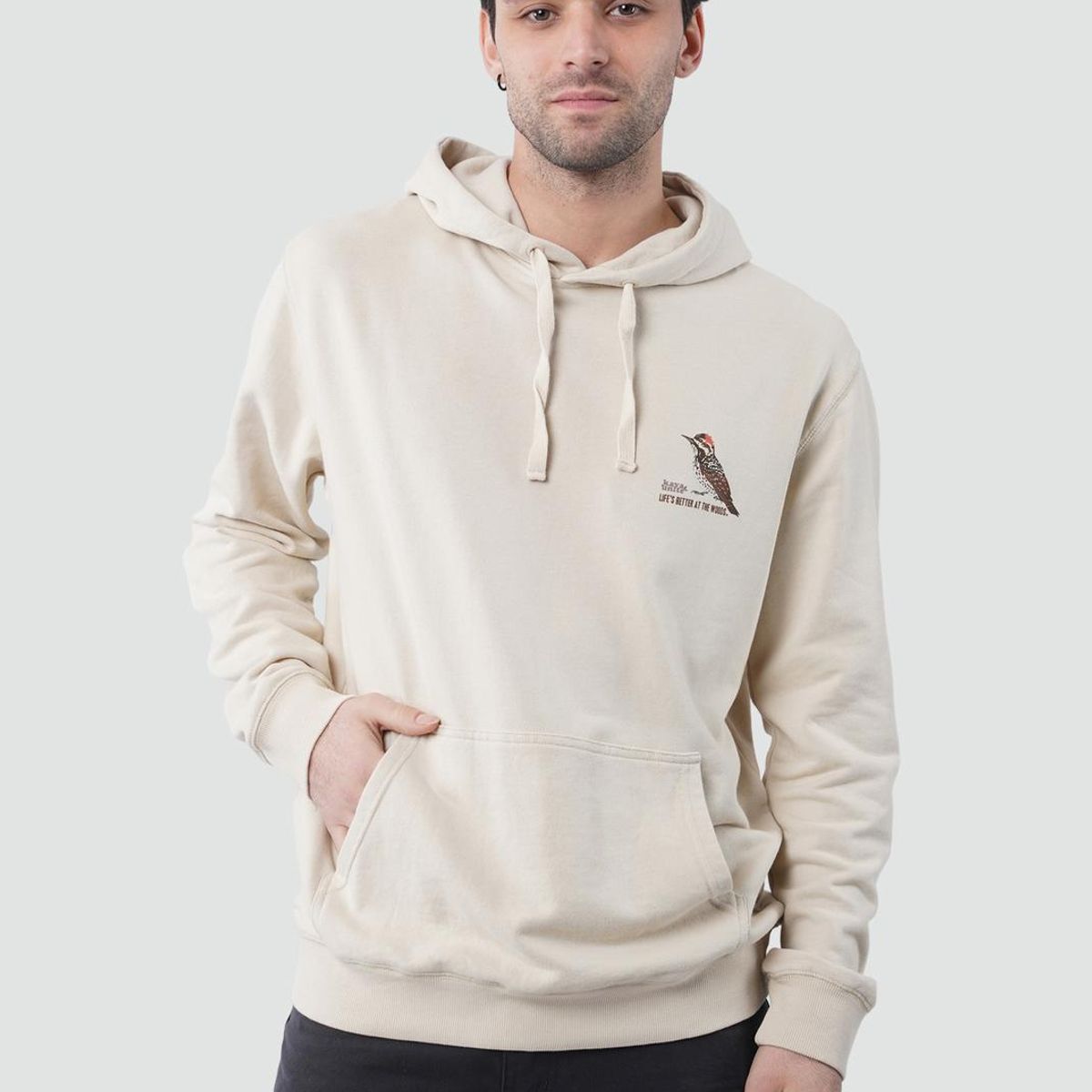 KAYA UNITE - Polerón Hoodie Hombre Carpintero Bone