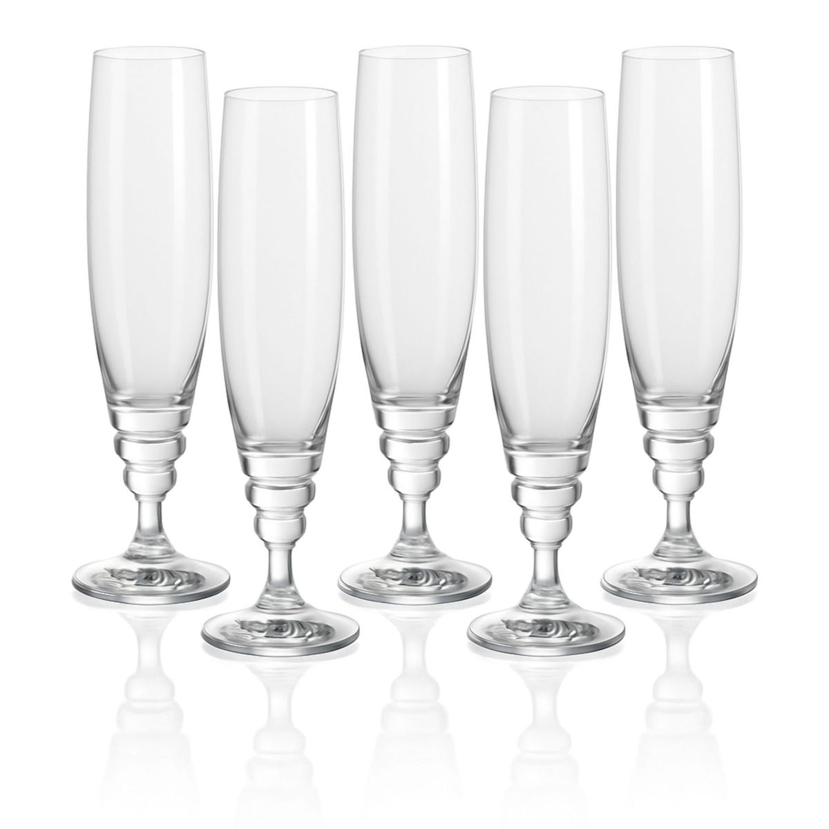 GENERICO - Set 6 Copas Cristal De Cervezas Espumantes 300ml