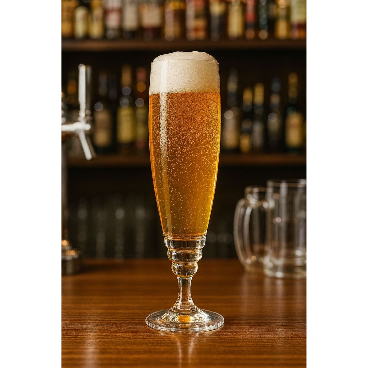 GENERICO - Set 6 Copas Cristal De Cervezas Espumantes 300ml