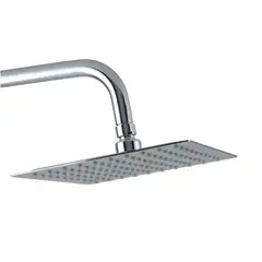 GENERICO - Cabezal Ducha De Lluvia Cuadrado De Acero Inoxidable Plateada Cuadrada