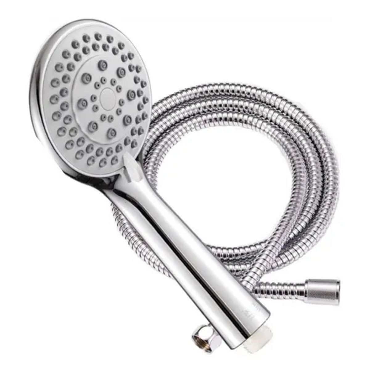 GENERICO - Kit De Ducha Teléfono Manguera Soporte Cromado Color Plateadogris