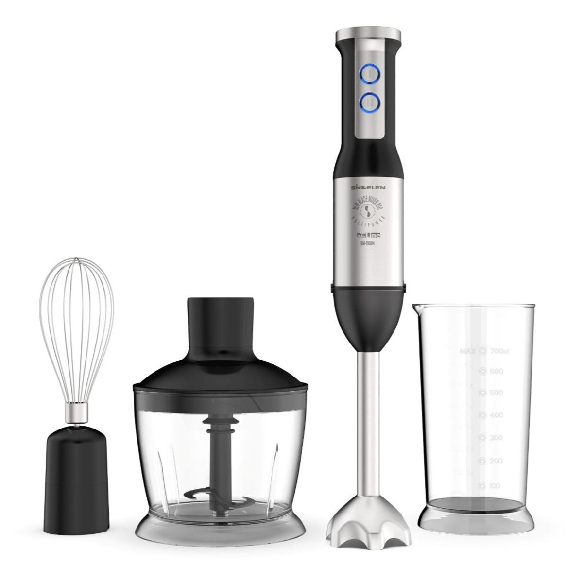 SINDELEN - Minipimer Multi-accesorios 2 velocidades BM-1000IN