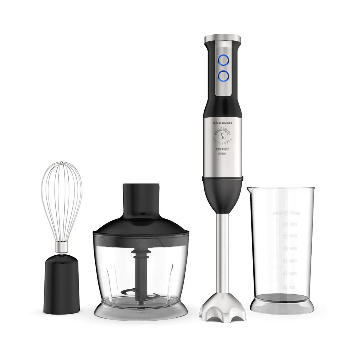 SINDELEN - Minipimer Multi-accesorios 2 velocidades BM-1000IN