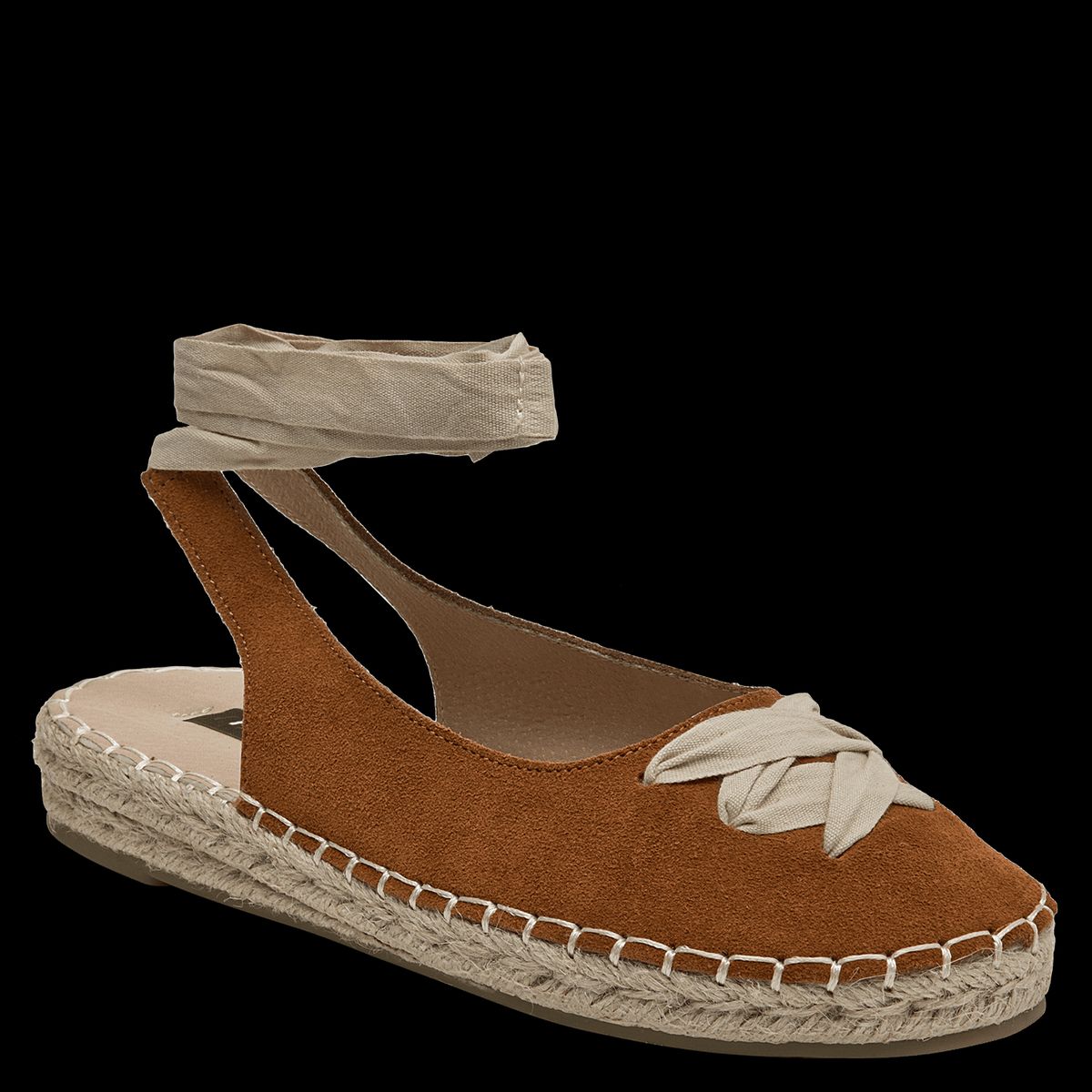POLLINI - Alpargata Mujer Casual Marrón claro