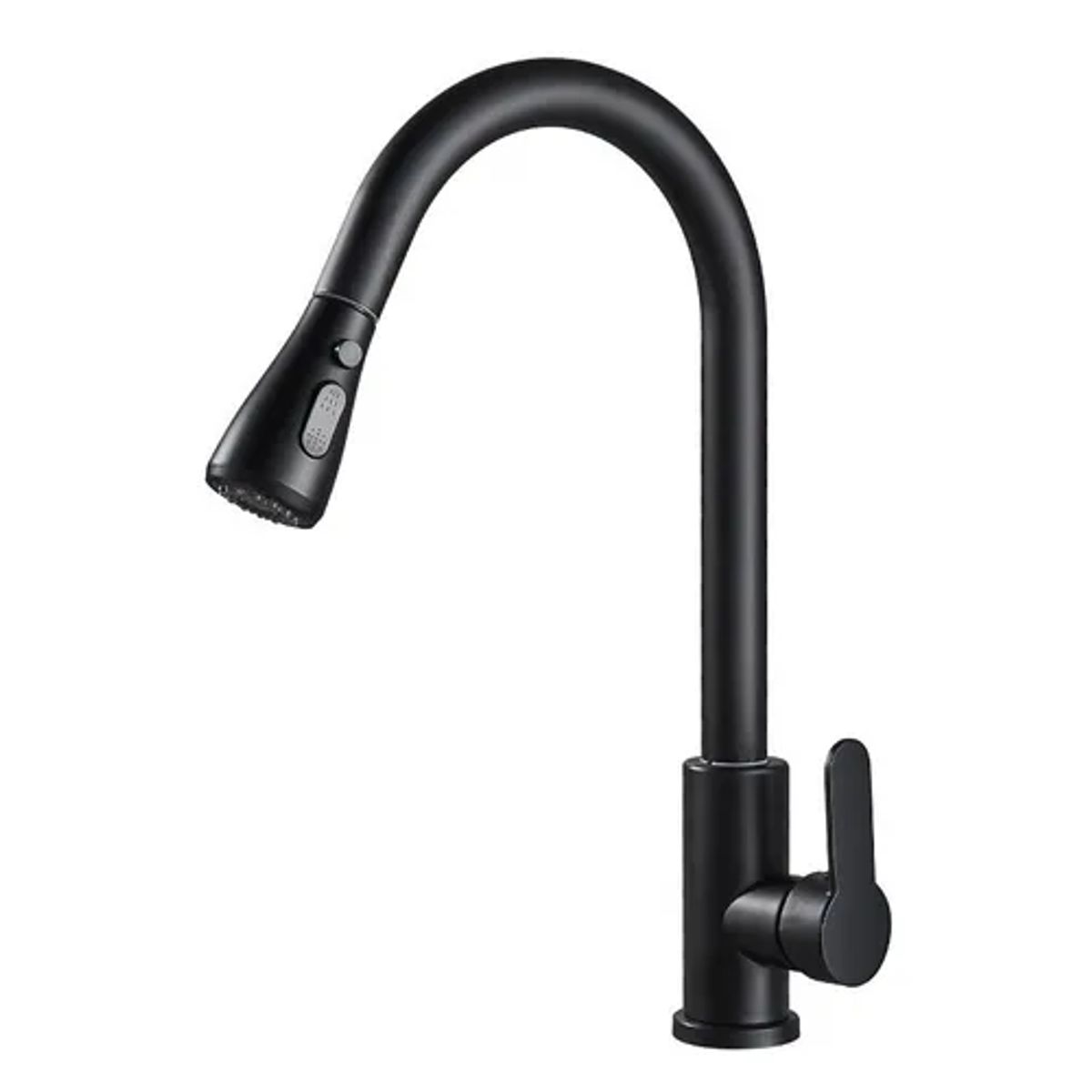 GENERICO - Llave Monomando Lavaplatos Profesional Extraíble Negra