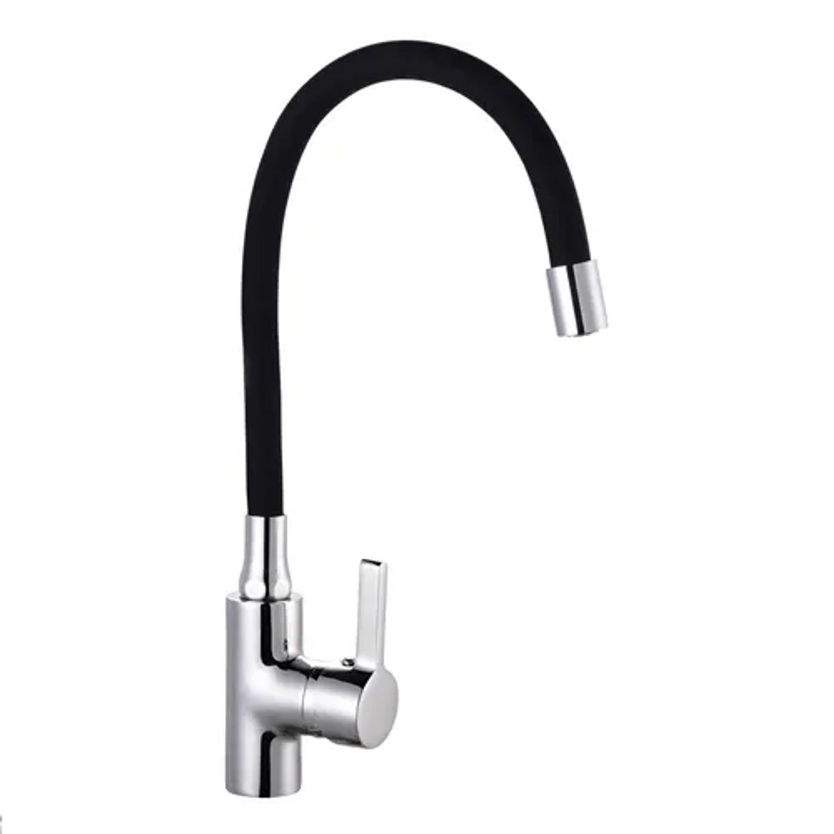 GENERICO - Llave Lavaplatos Monomando Cuello Flexible Negro