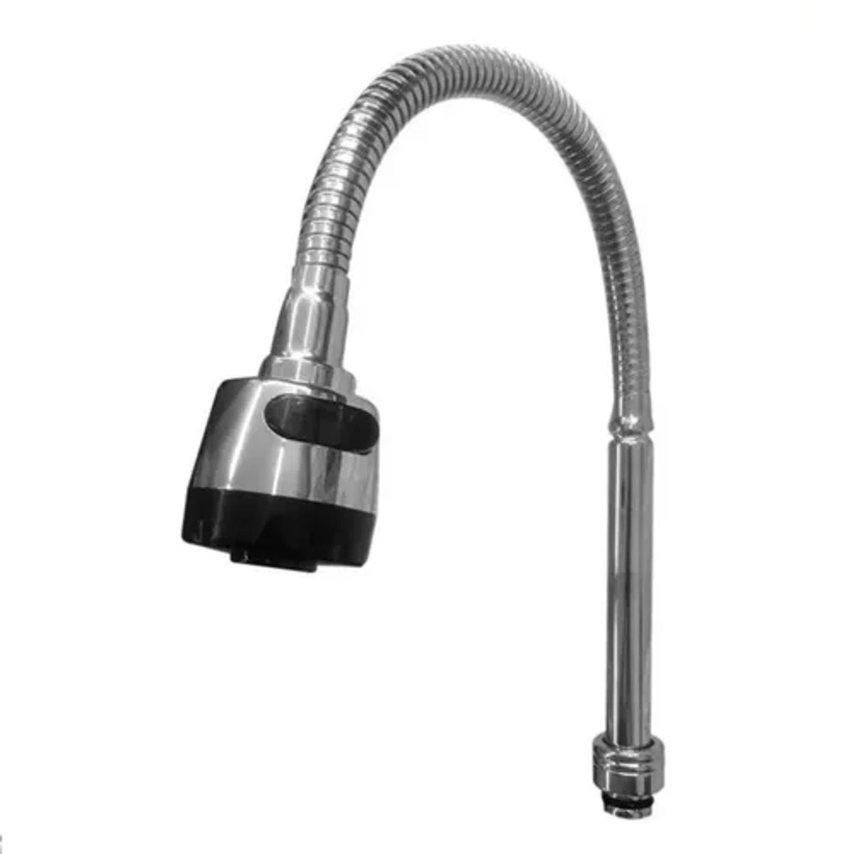 GENERICO - Grifo Lavaplatos Monomando Cuello Flexible Giratorio Color Plateado