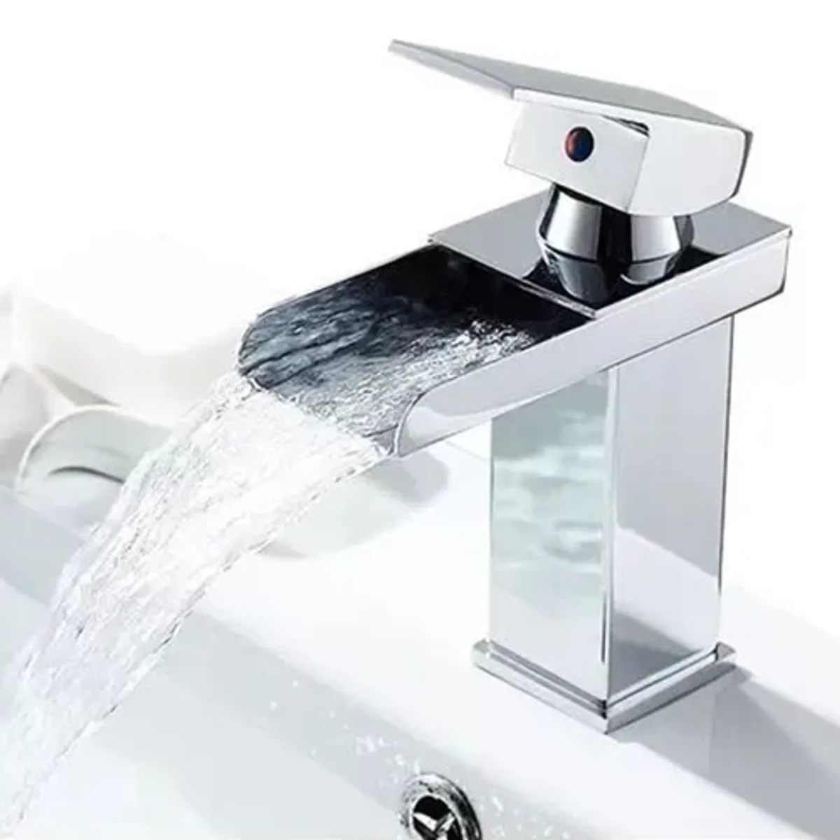 GENERICO - Llave Monomando Fregadero Lavabo Lavamanos Baño Acero Inox Plateado