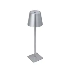 OEM - LÁMPARA TOUCH RECARGABLE PLATA