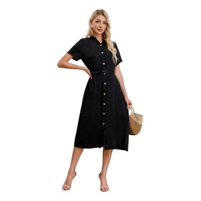 Imagen 1 del producto Vestido Largo Primavera Mujer Liso. Tipo Jeans 3323