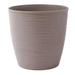 REYPLAST - Macetero Redondo Estilo Piedra Maceta Jardinería Plantas