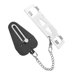 GENERICO - Cerradura De Puerta De Hotel Portátil Antirrobo De Viaje Color Negro