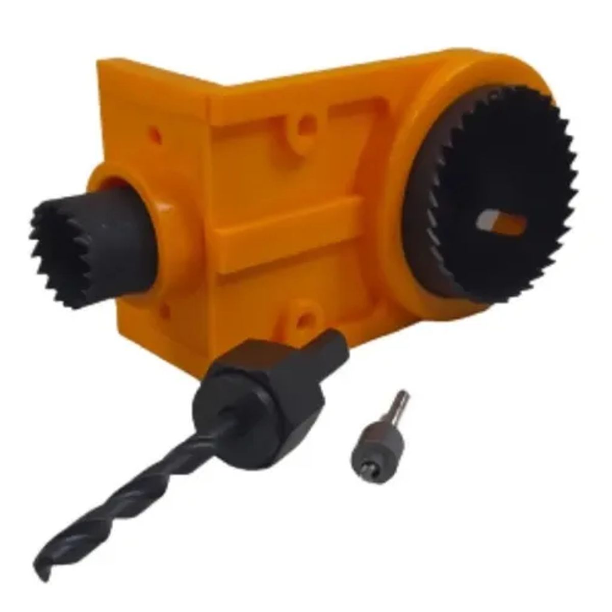 GENERICO - Kit Instalación Cerradura Para Puerta Cerrojo Chapa Toolmak Amarillo