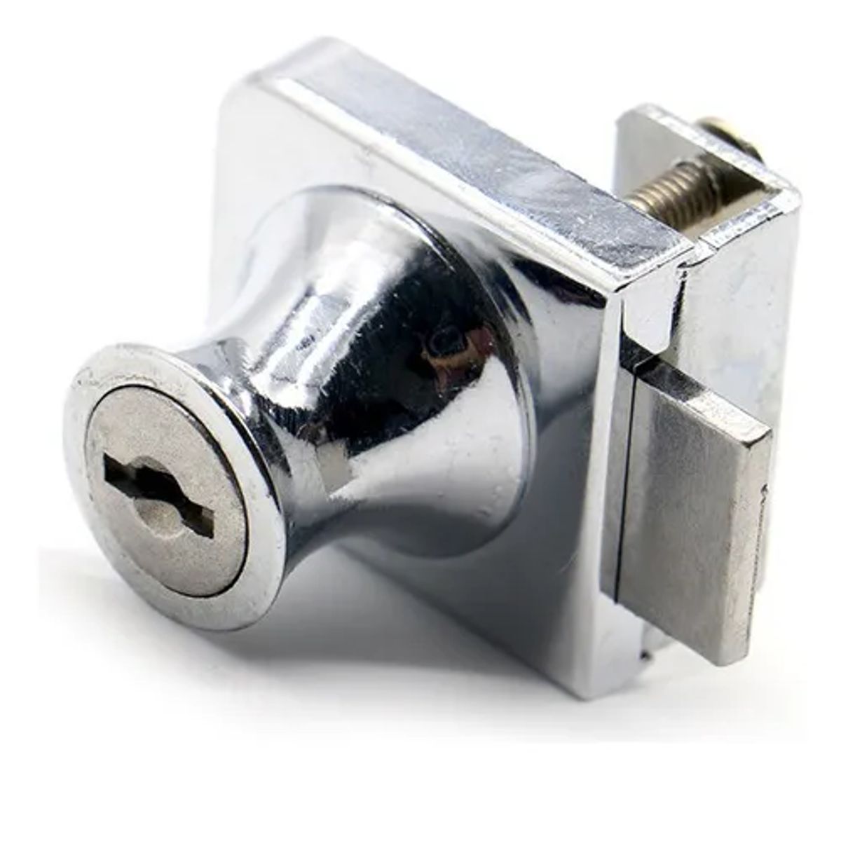GENERICO - Cerraduras Para Puerta De Vidrio Herrajes De Muebles doble Plateado