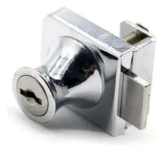 GENERICO - Cerraduras Para Puerta De Vidrio Herrajes De Muebles doble Plateado