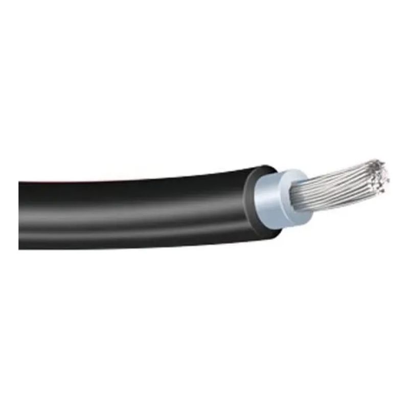 GENERICO - Cable Solar Fotovoltaico 6mm Negro y 50 metros