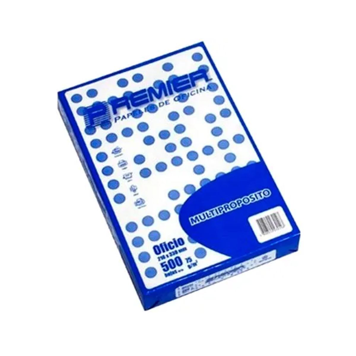 GENERICO - Resma De Papel Premier Tamaño Oficio 500 Hojas Blanco 75grs