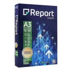 GENERICO - Resma 500 Hojas Bond Report Suzano A3 75grs Blanco