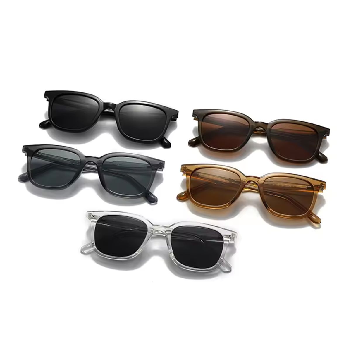 GENERICO - Lentes De Sol Sh409078 Cuadrado Retro Uv Resina