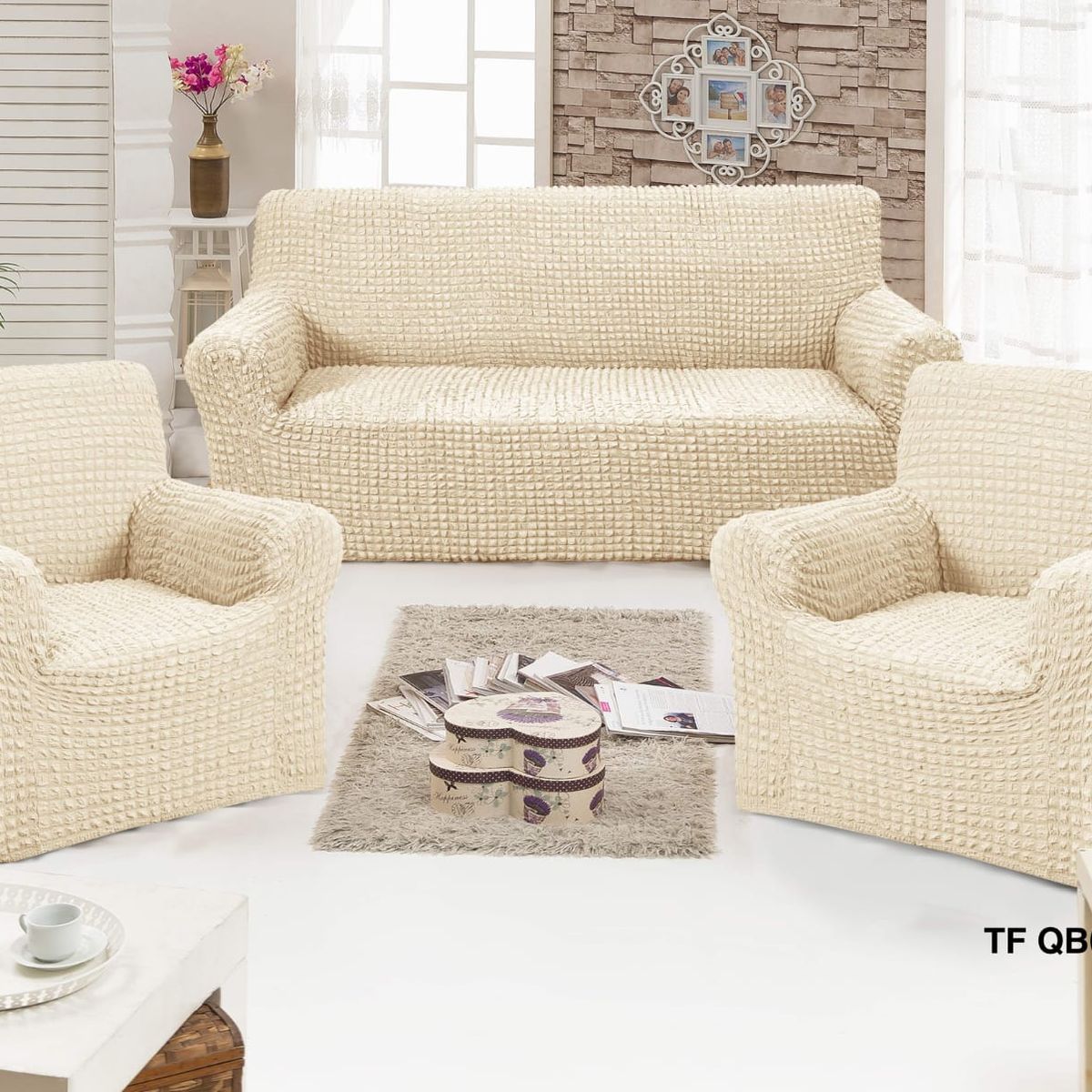 GENERICO - funda de sillon 3-1-1 turco diseño mosaico