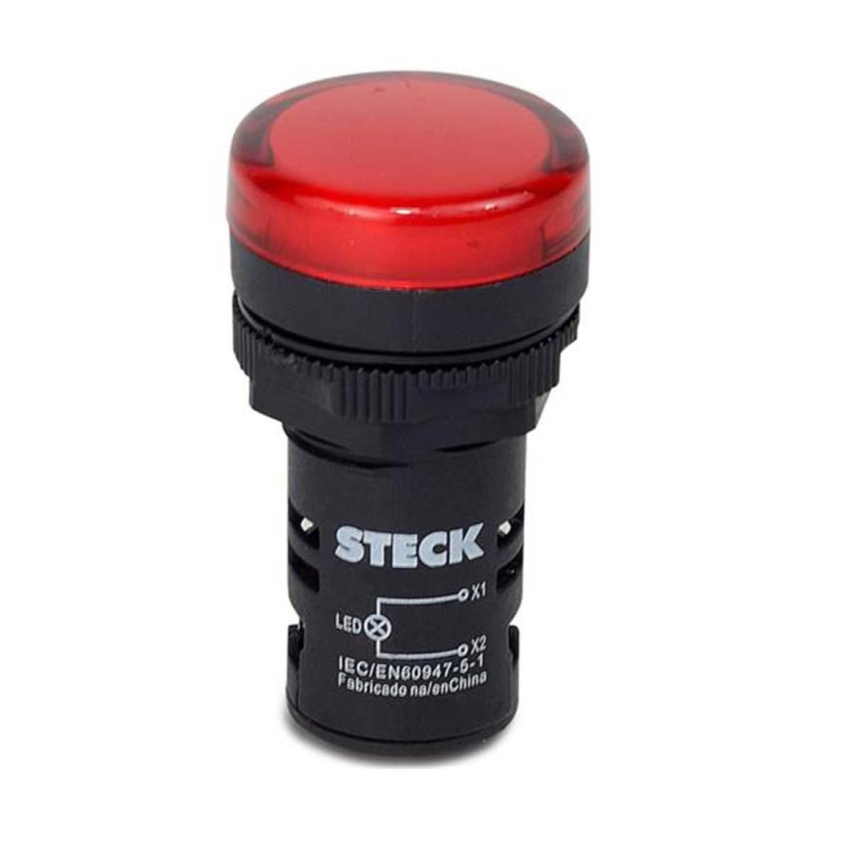 Luz Piloto Led 30mm 220V Rojo Para Tablero 3 unidades, marca GENERICO - Foto Principal