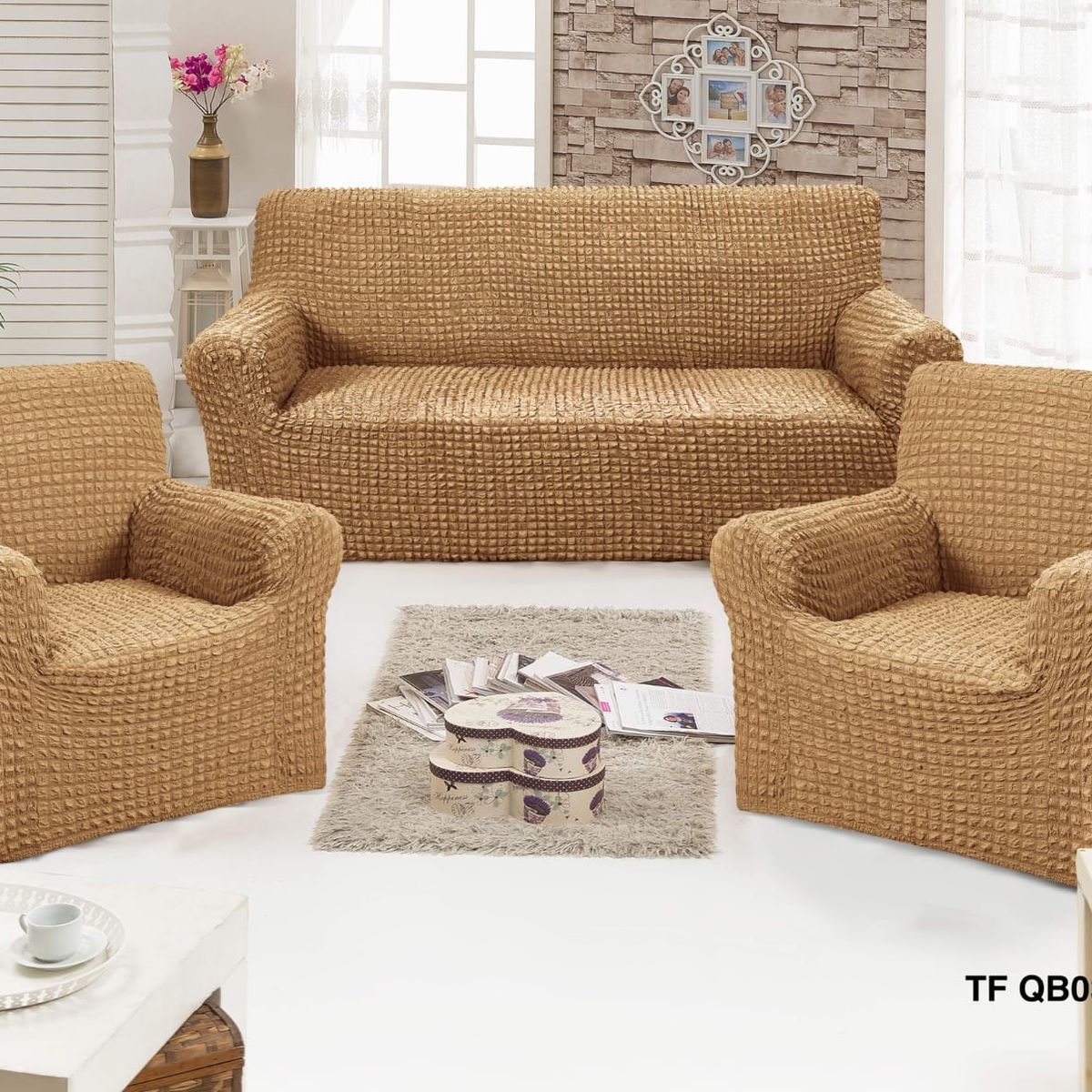 GENERICO - funda de sillon 3-1-1 turco diseño mosaico