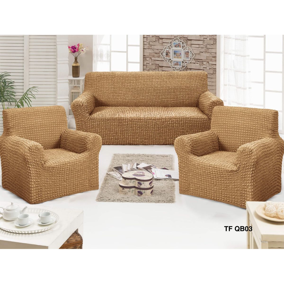 GENERICO - funda de sillon 3-1-1 turco diseño mosaico