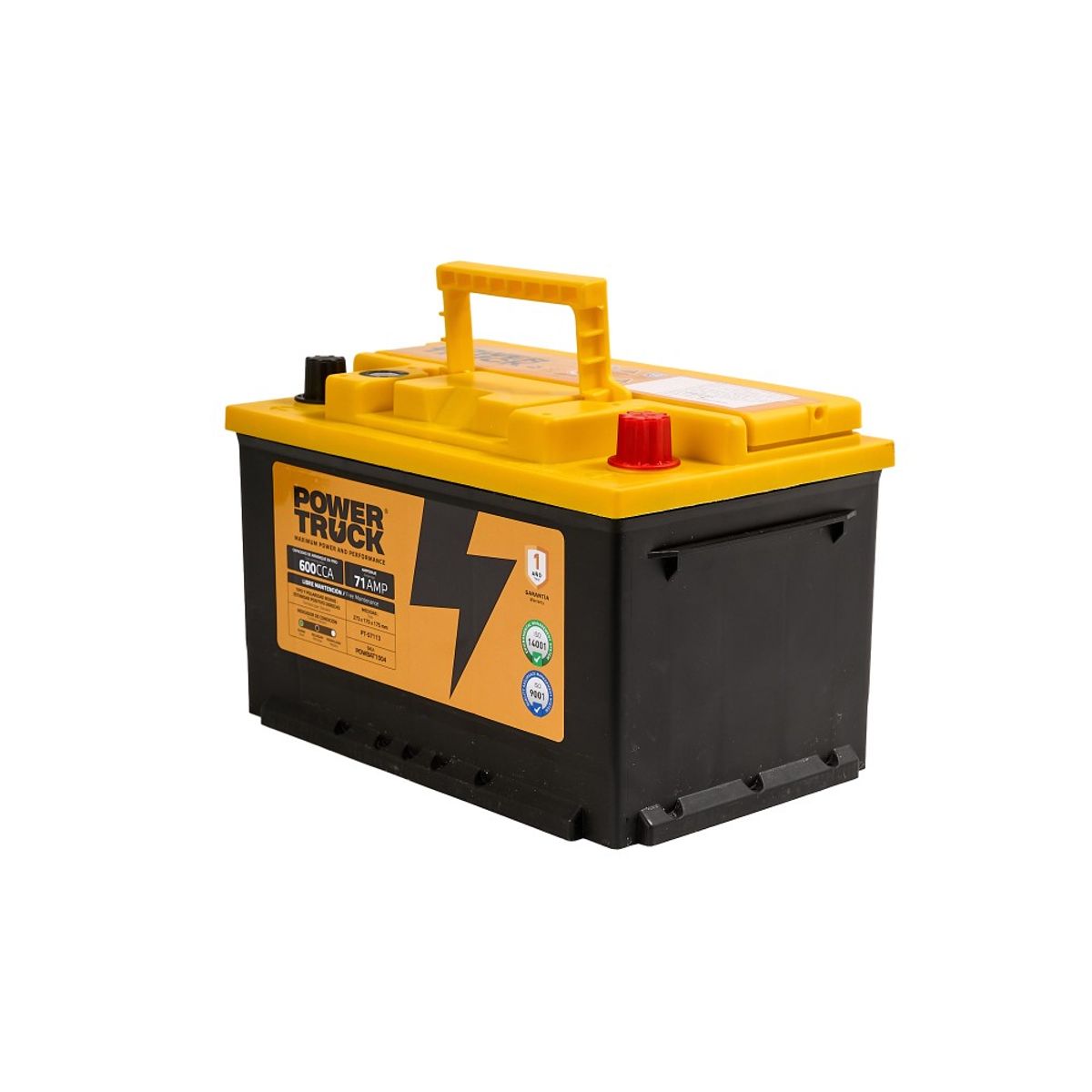 POWER TRUCK - BATERIA 71 AMP 600 CCA BORNE STD