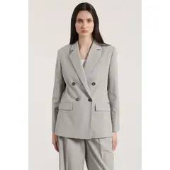 LIOLA - Blazer entallado cruce mujer rosa