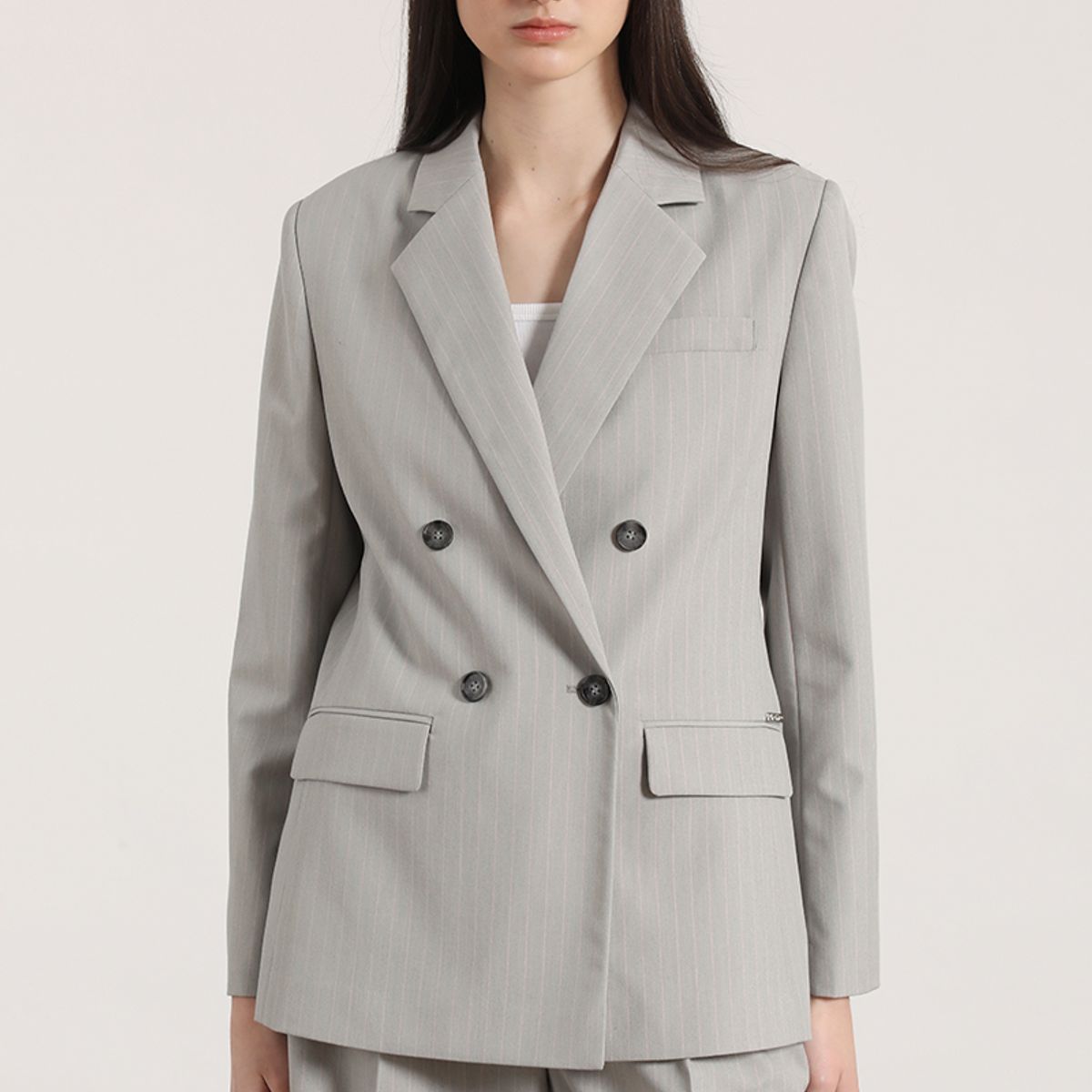 LIOLA - Blazer entallado cruce Liola mujer rosa