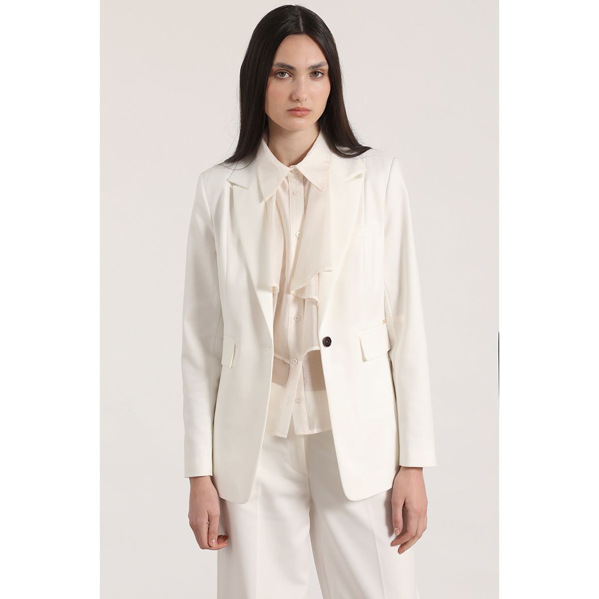 LIOLA - Blazer entallado clásico Liola mujer crudo