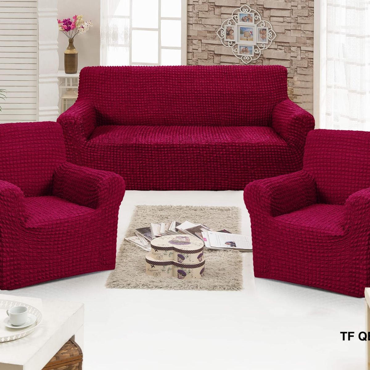 GENERICO - funda de sillon 3-1-1 turco diseño mosaico