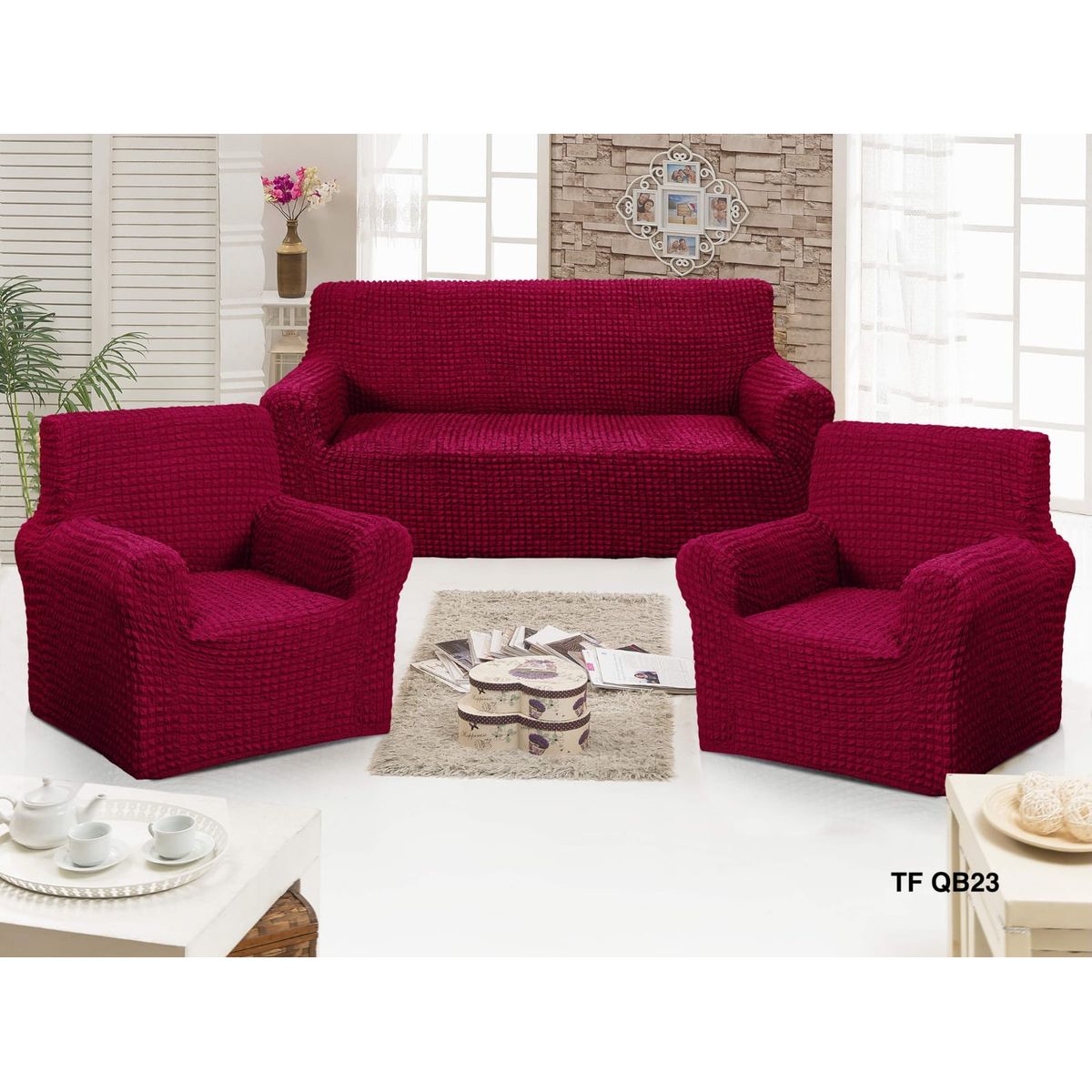 GENERICO - funda de sillon 3-1-1 turco diseño mosaico