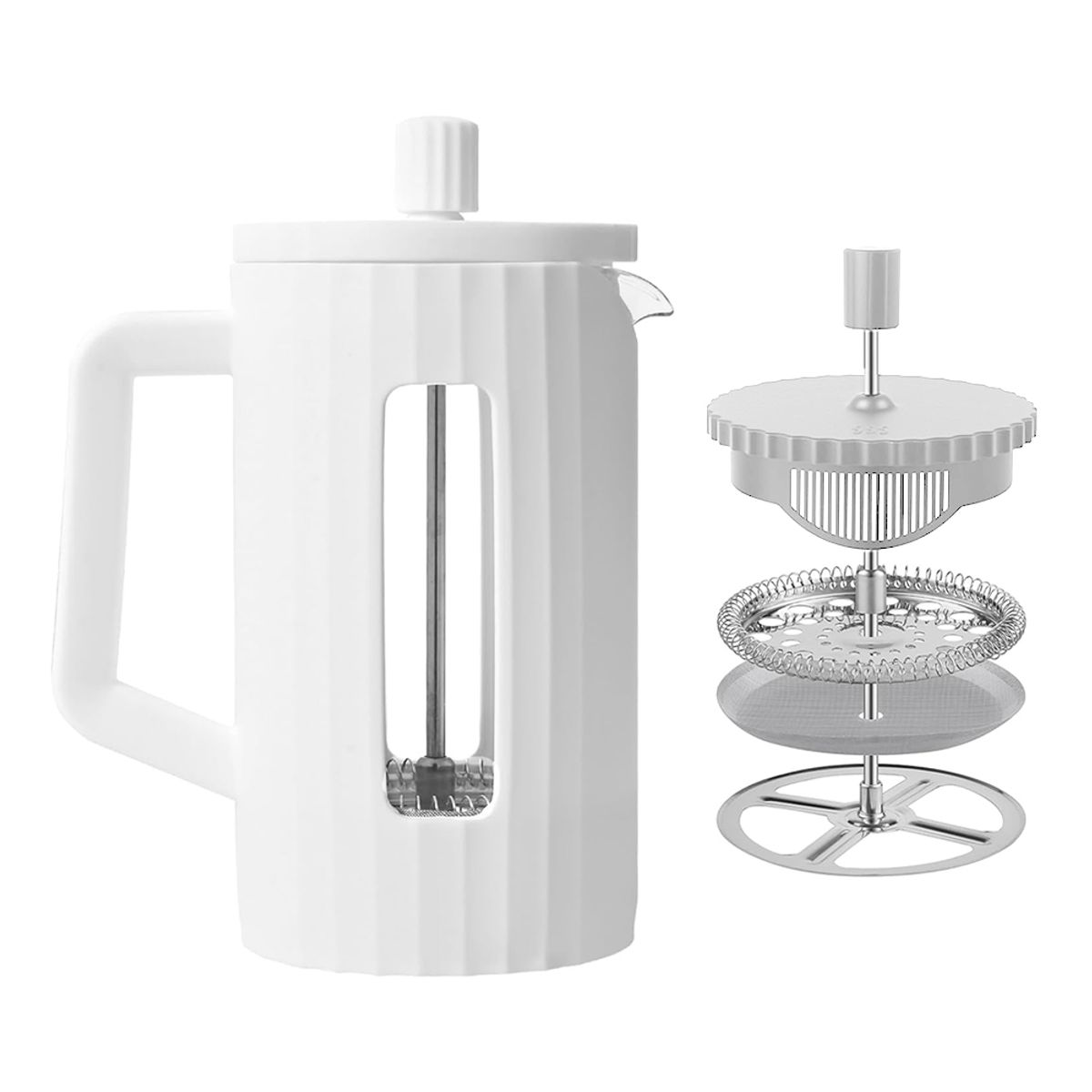 IMPOPLANET - CAFETERA PRENSA FRANCESA MODERN 600ML BLANCO