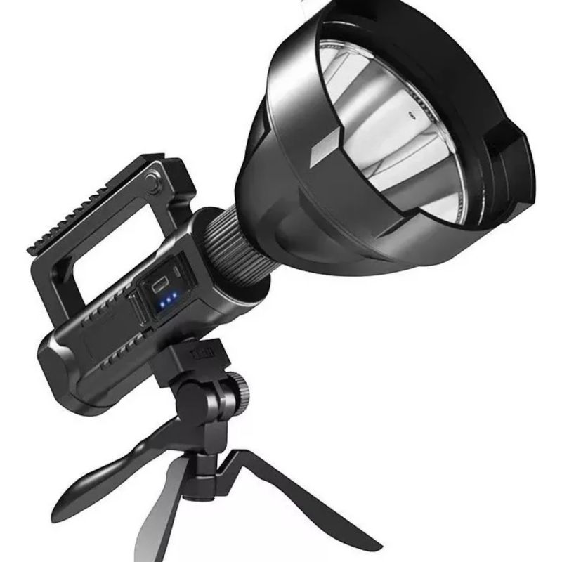 GENERICO - Foco Linterna Led Largo Alcance 600 Mts Usb Trípode solar xl