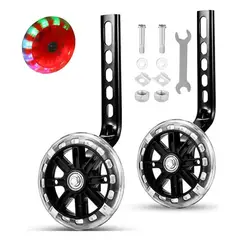 GENERICO - Ruedas Laterales De Apoyo Para Bicicleta Aro 12 - 14 - 16