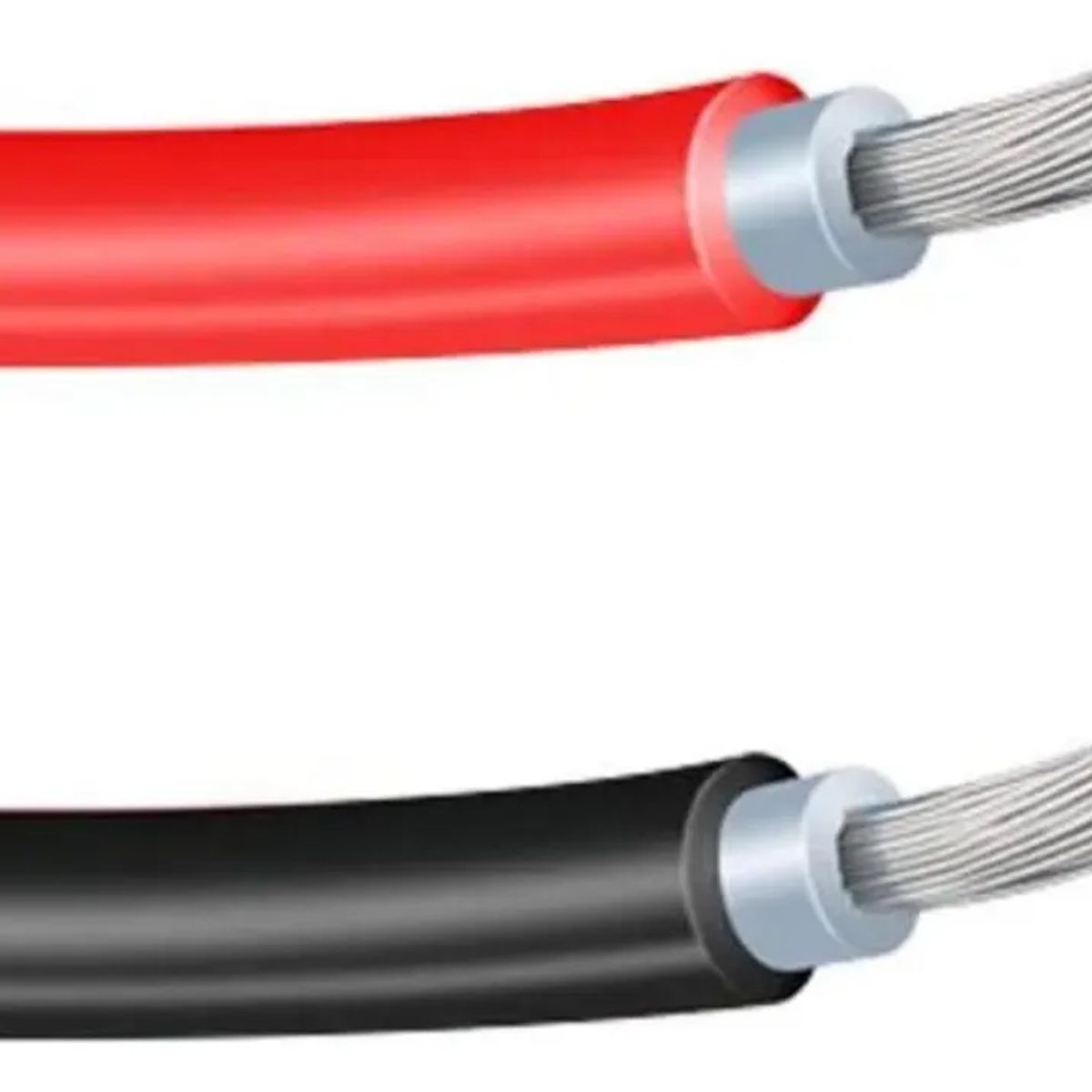 GENERICO - Cable Solar Fotovoltaico 4mm Negro y Rojo 10 metros con Conectores