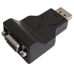 GENERICO - ADAPTADOR DISPLAY PORT MACHO A VGA HEMBRA.