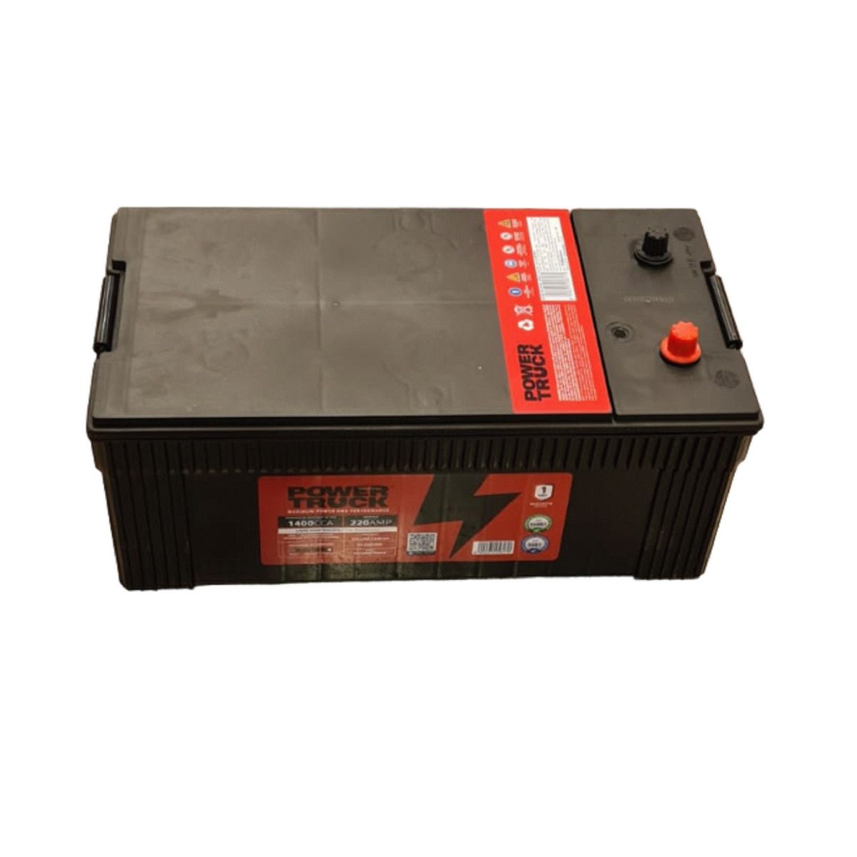 POWER TRUCK - BATERIA 220 AMP 1400 CCA BORNE ESTANDAR