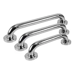 GENERICO - Pack 3 Manillas Barra Seguridad Baño Ducha Pasamanos Bañera Color PLATEADO