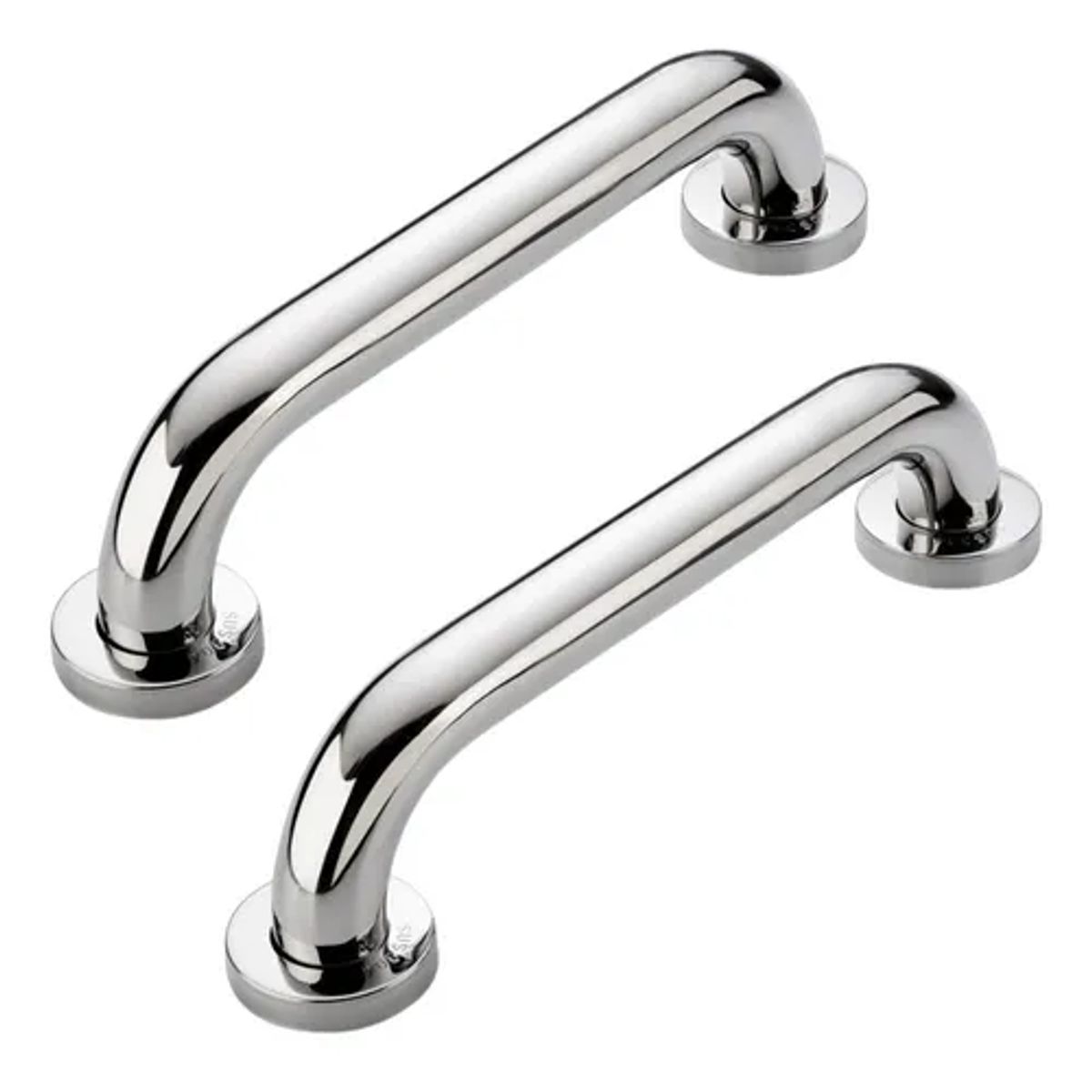 GENERICO - 2 Manillas Barra Recta Seguridad Baño Ducha Pasamanos Bañera Color Plateado