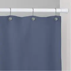 GENERICO - Barra Extensible 110-200cms Cortina De Ducha Acero Cromada Blanco