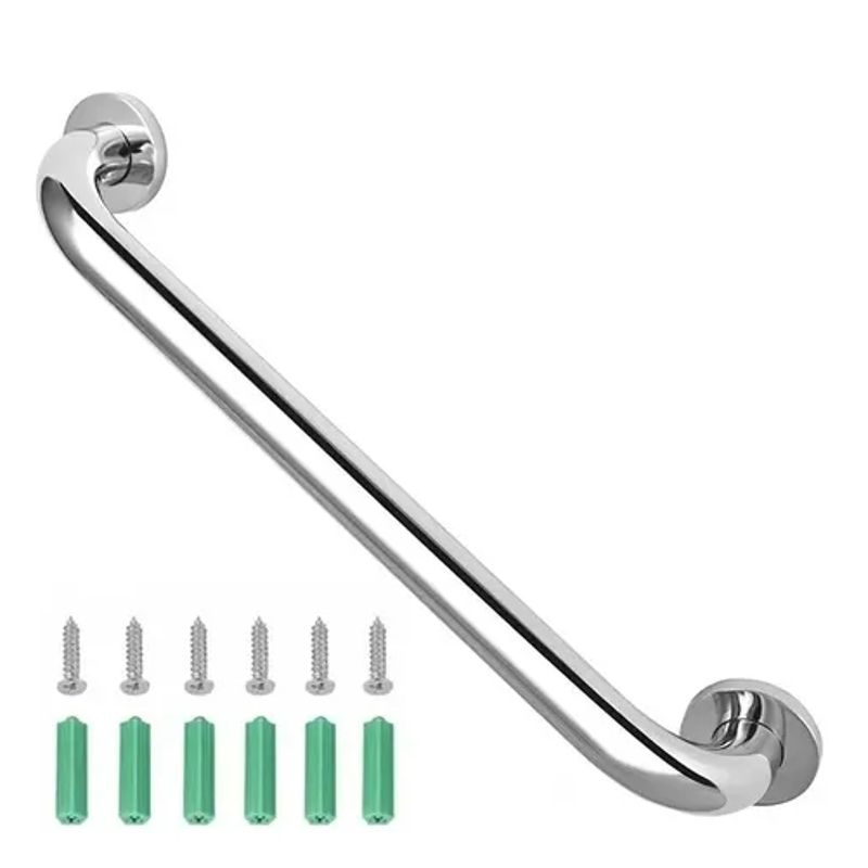GENERICO - Manilla Barra Seguridad Baños 60 Cm Ducha Pasillos Baño Plateado