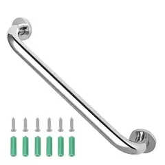 GENERICO - Manilla Barra Seguridad Baños 60 Cm Ducha Pasillos Baño Plateado