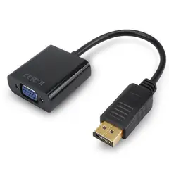 GENERICO - ADAPTADOR DISPLAY PORT MACHO A VGA HEMBRA, 10 CMS