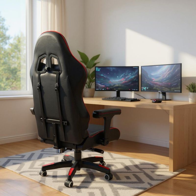 BLOCCARE - Silla Gamer Reclinable Bloccare - Color Rojo